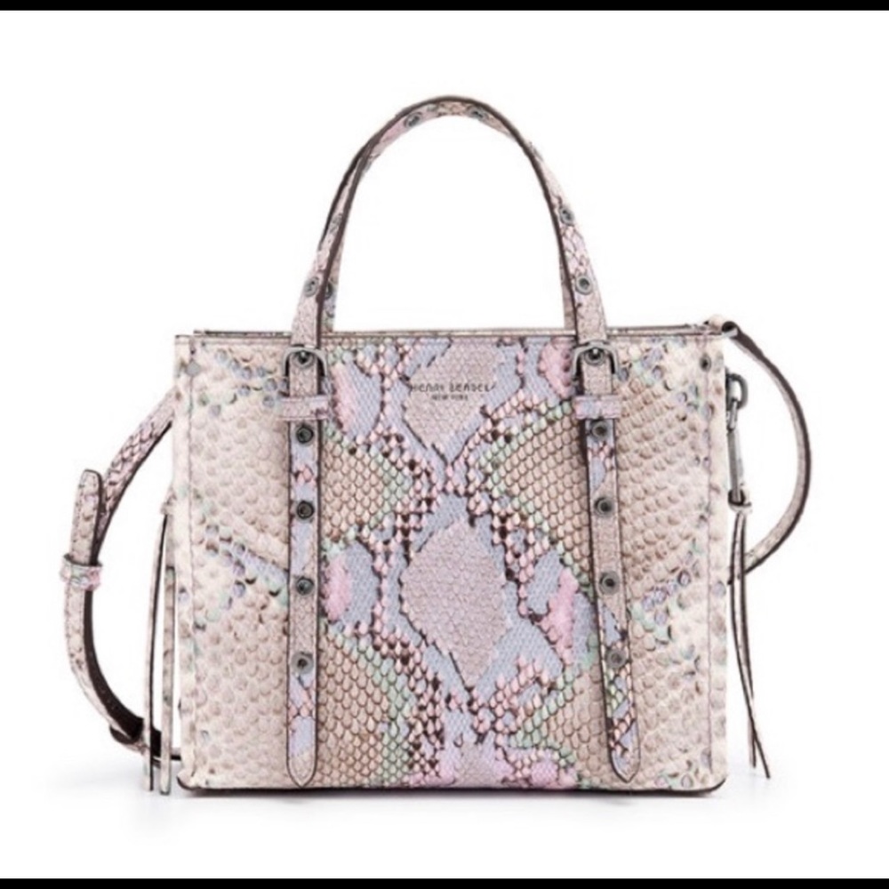 NWT Henri Bendel Beekman Satchel Snake - Full Size